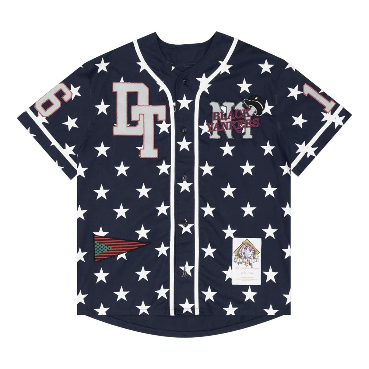 Denim Tears Jenkins Baseball Jersey 'Navy' FW25TKJ002267