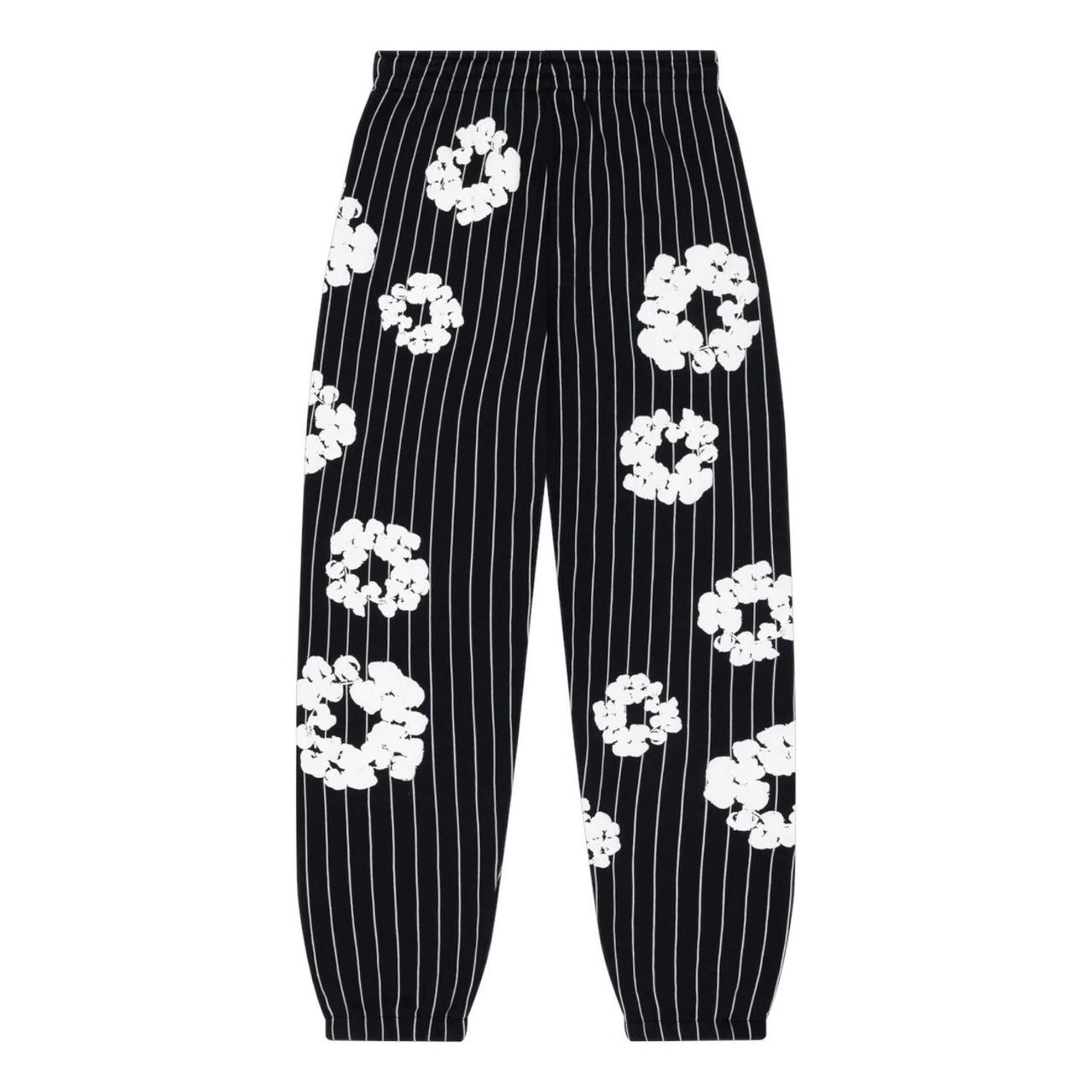Denim Tears Pinstripe Wreath Sweatpants 'Black' FW25BAS11282289