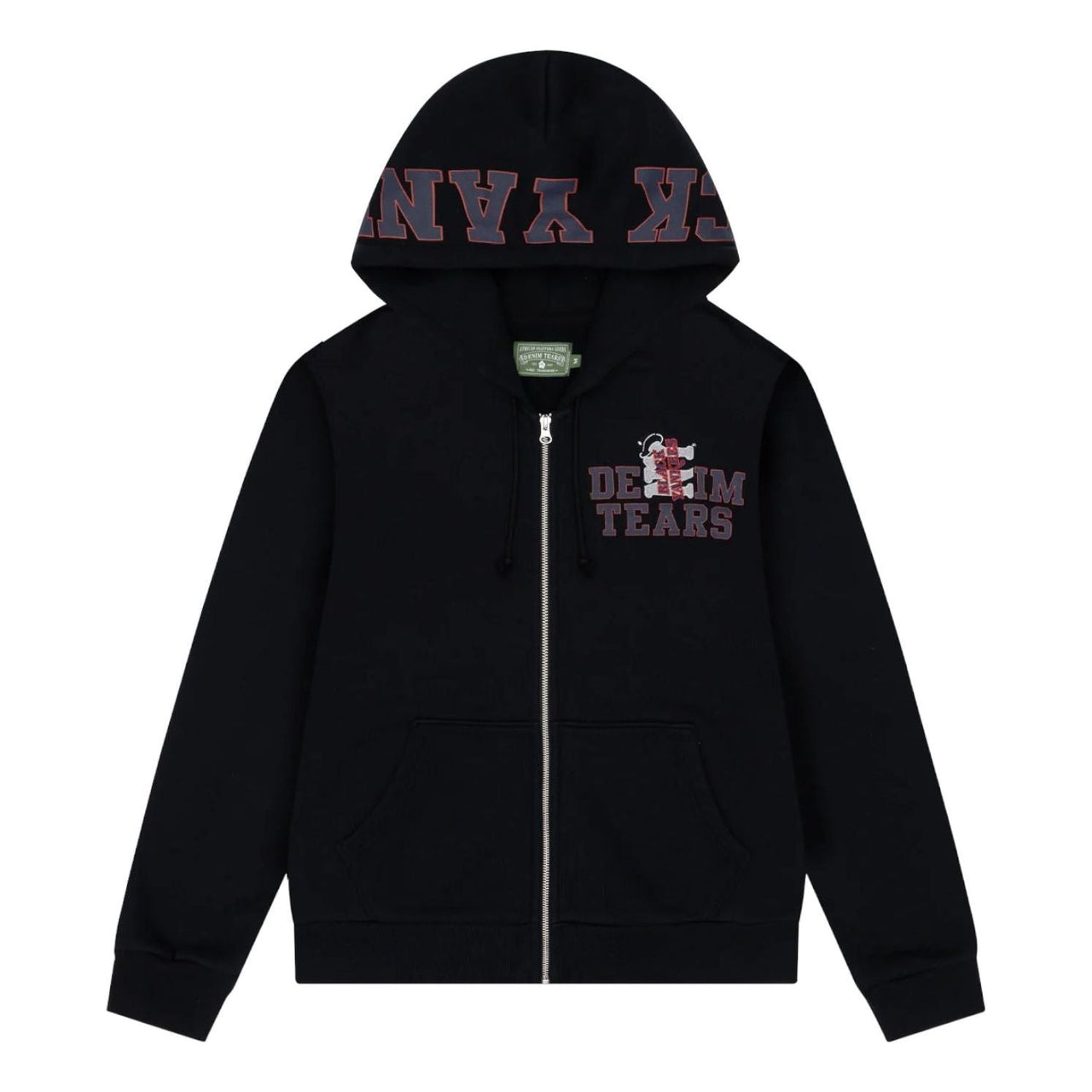 Denim Tears Black Yankees Zip Hoodie 'Black' FW25TZH001277
