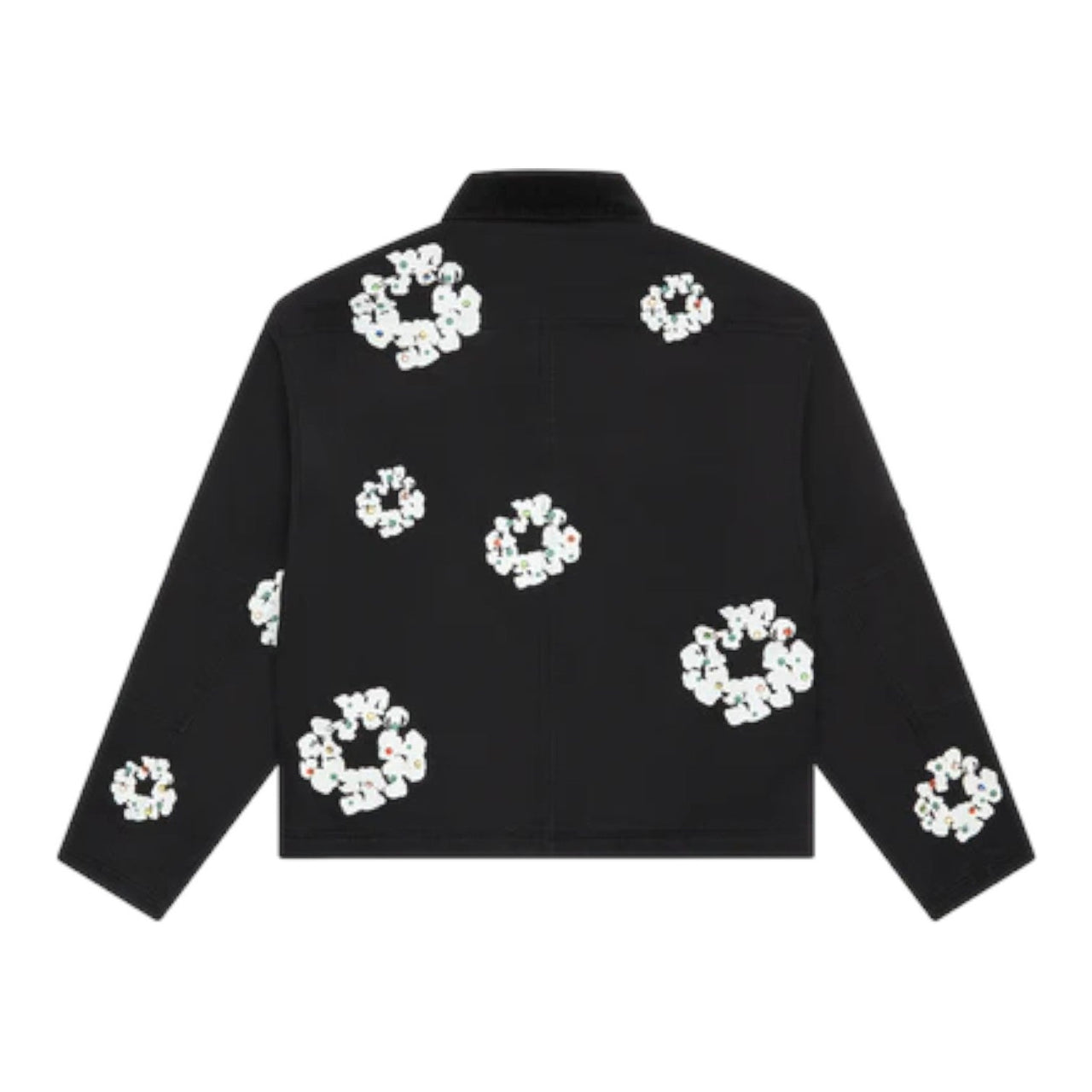 Denim Tears Cotton Wreath Canvas Work Jacket 'Black' FW25OLJ11192012