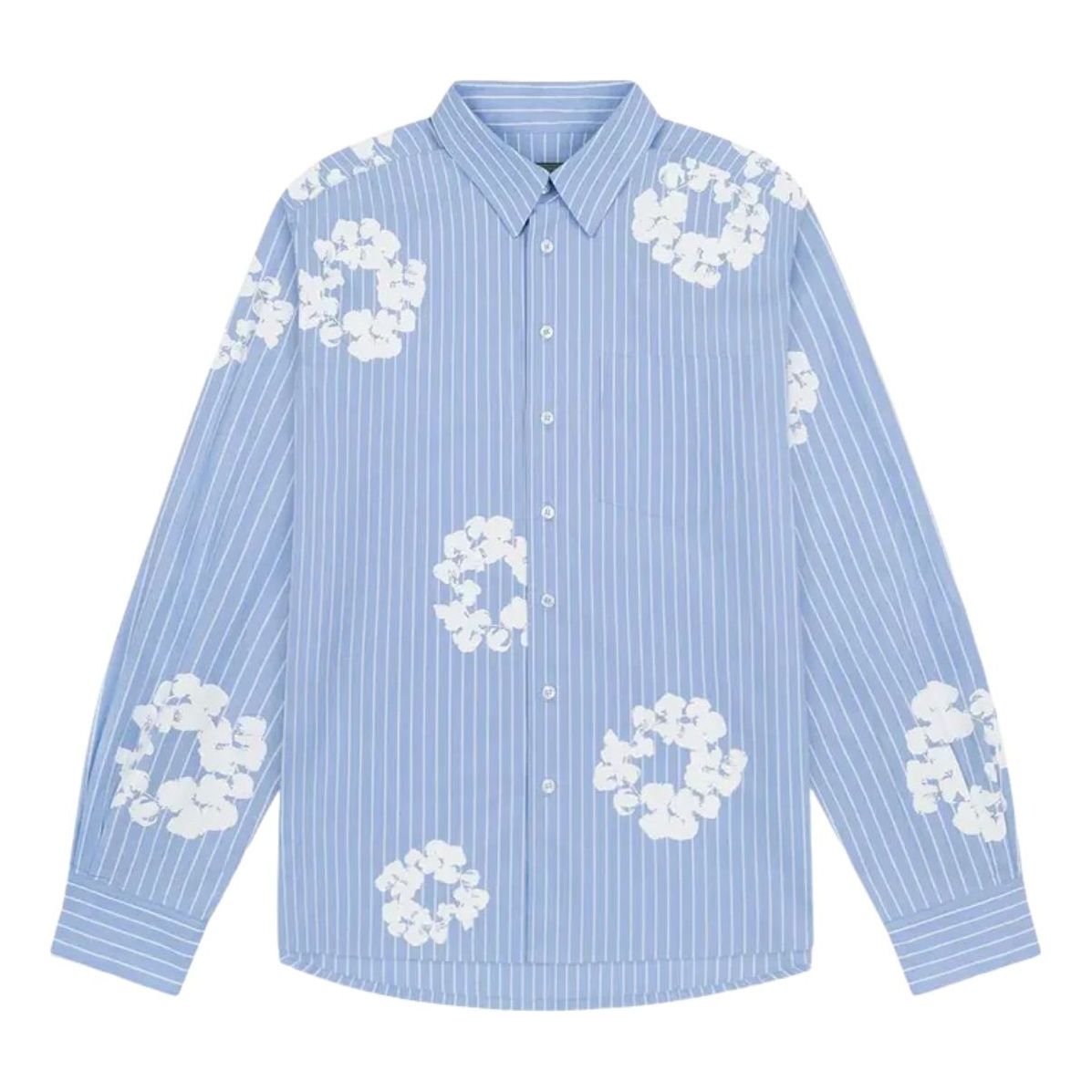 Denim Tears Cotton Wreath Oxford Shirt 'Blue' FW25TWL12722208