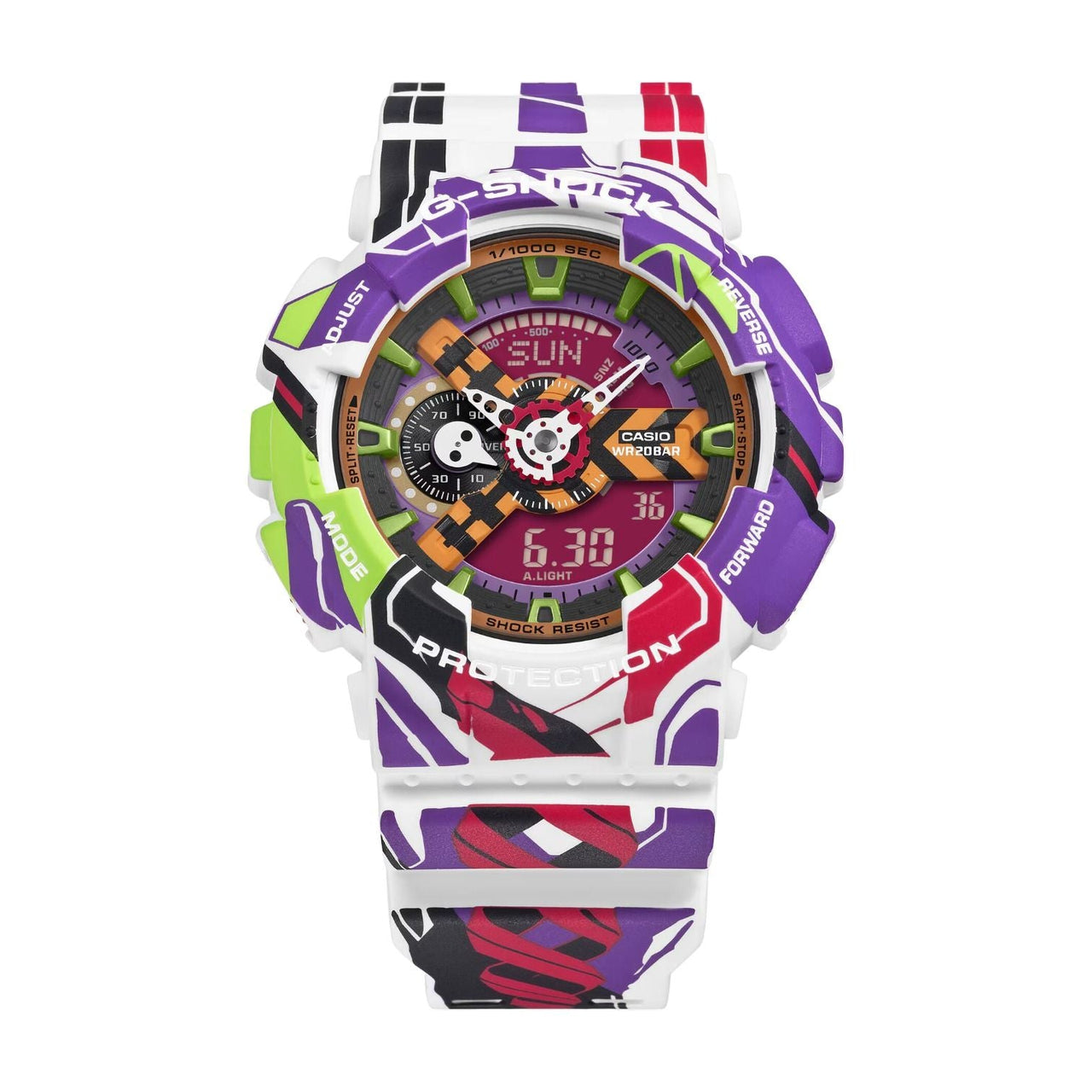 CASIO x Evangelion G-Shock Analog-Digital 110 Series 'Multicolor' GA-110EVA30-7A