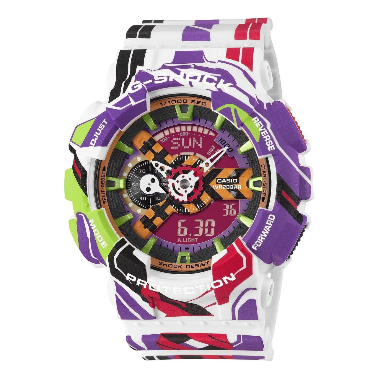 CASIO x Evangelion G-Shock Analog-Digital 110 Series 'Multicolor' GA-110EVA30-7A