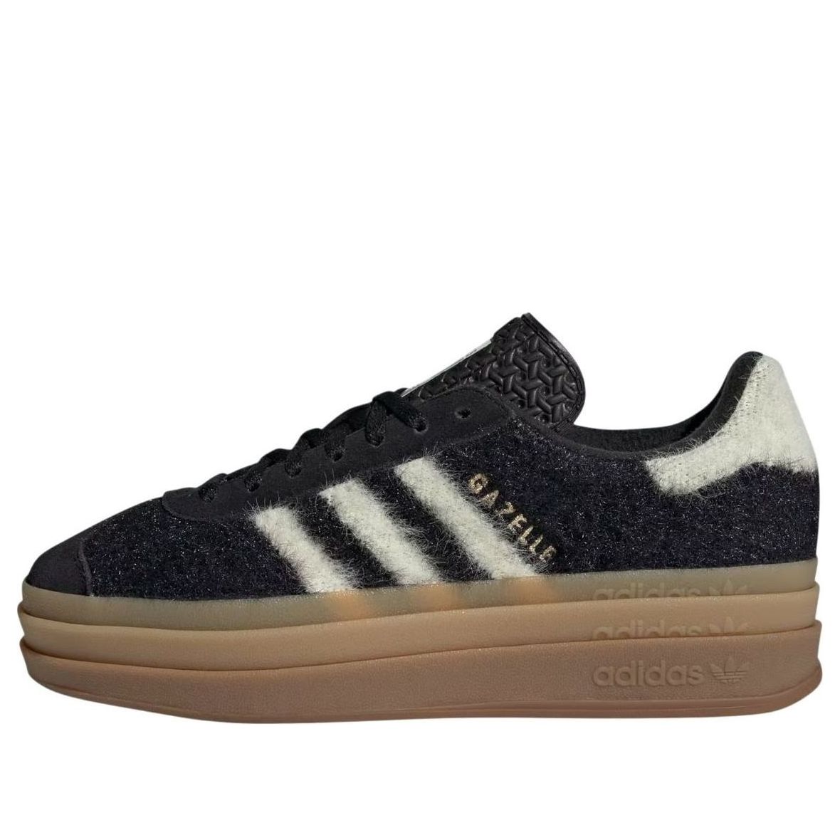 (WMNS) adidas Gazelle Bold 'Black Cream White' JS3907