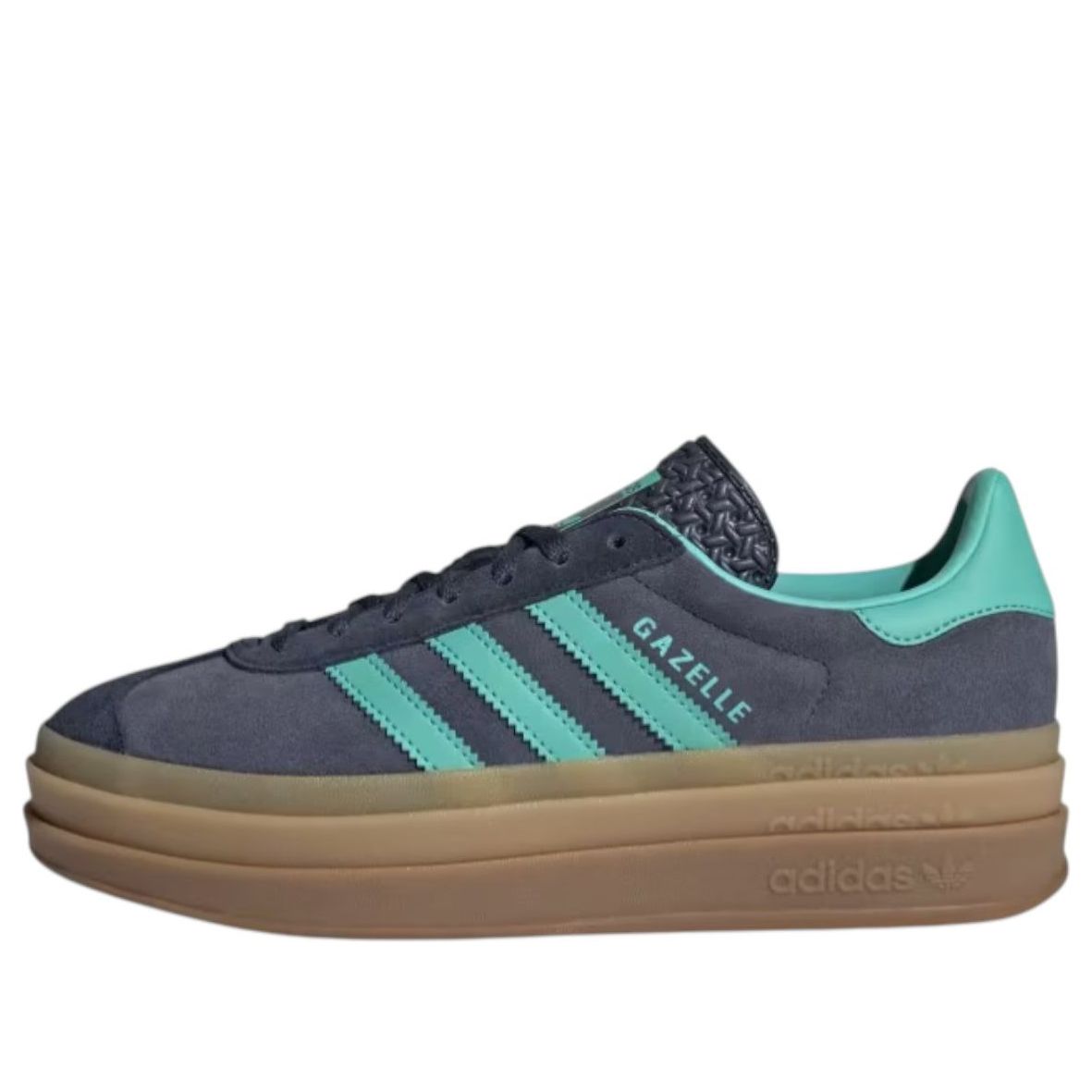 (WMNS) adidas Gazelle Bold 'Shadow Navy Acid Mint' JQ6437