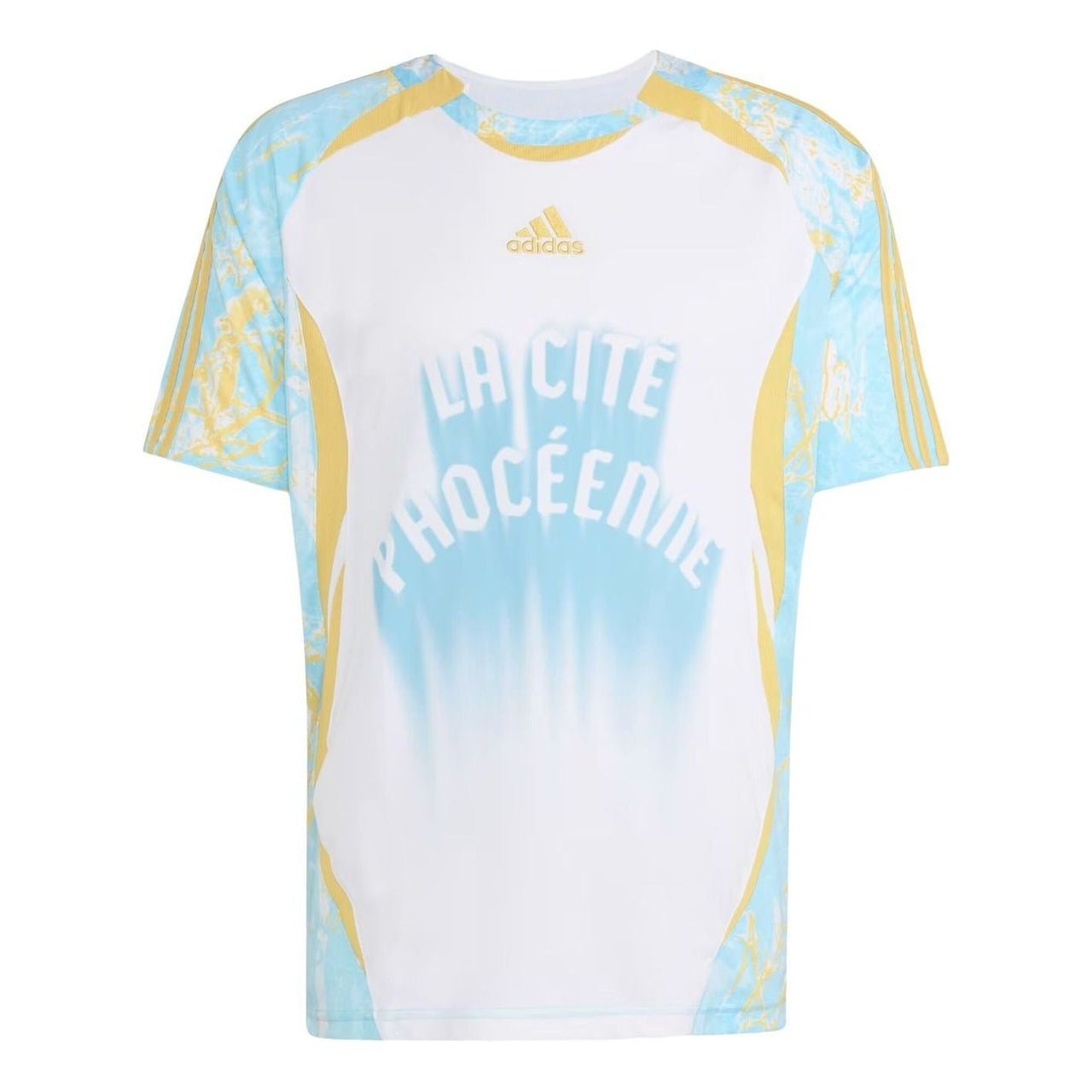 adidas Graphic Jersey France 'White Pyrite Icey Blue' KC8610