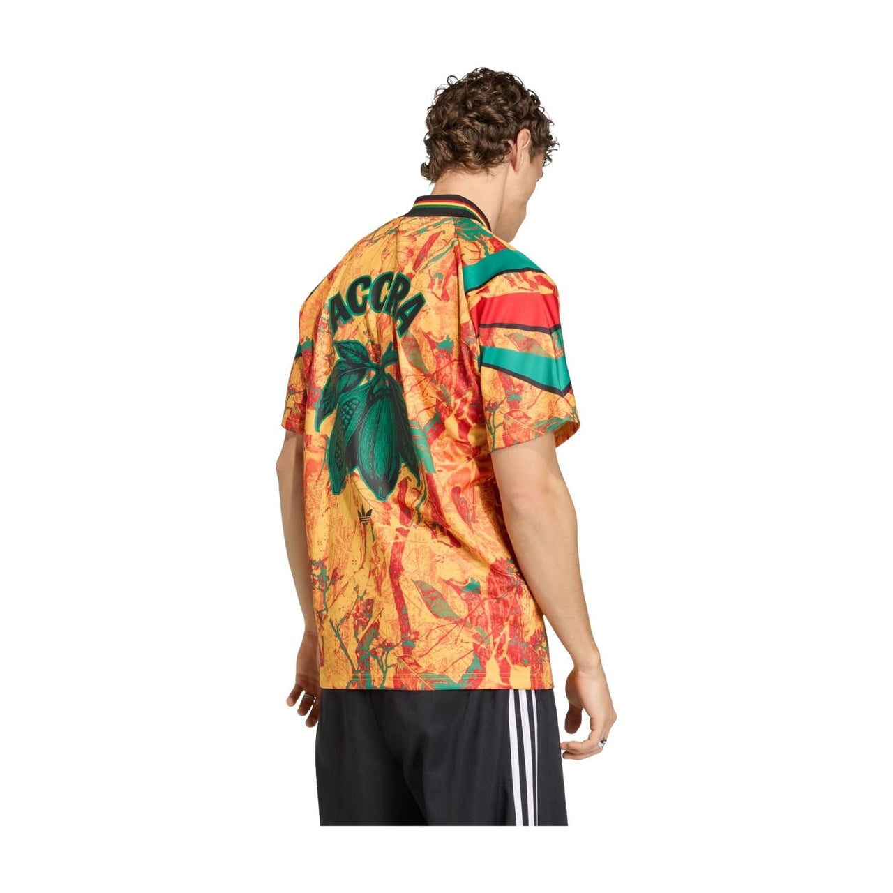 adidas Ghana 2026 Graphic Jersey 'Green Eqt Yellow Better Scarlet' KC8609