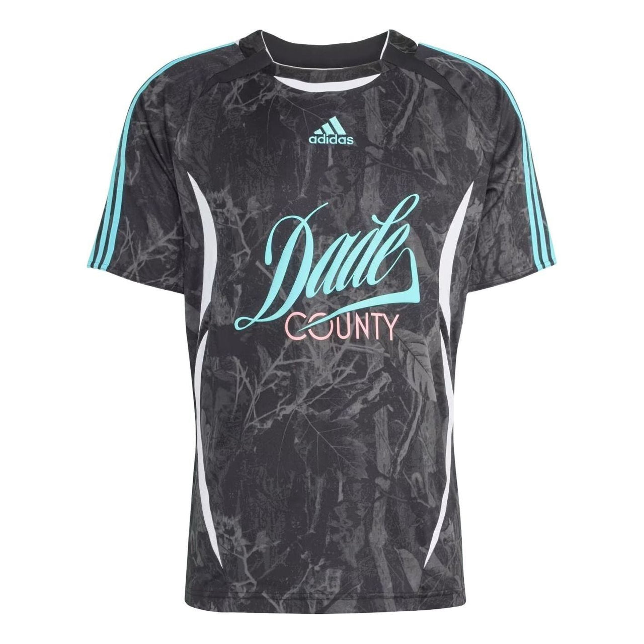 adidas FIFA World Cup 2026 Host City Miami Graphic Jersey 'Black Pulse Aqua' KD8441
