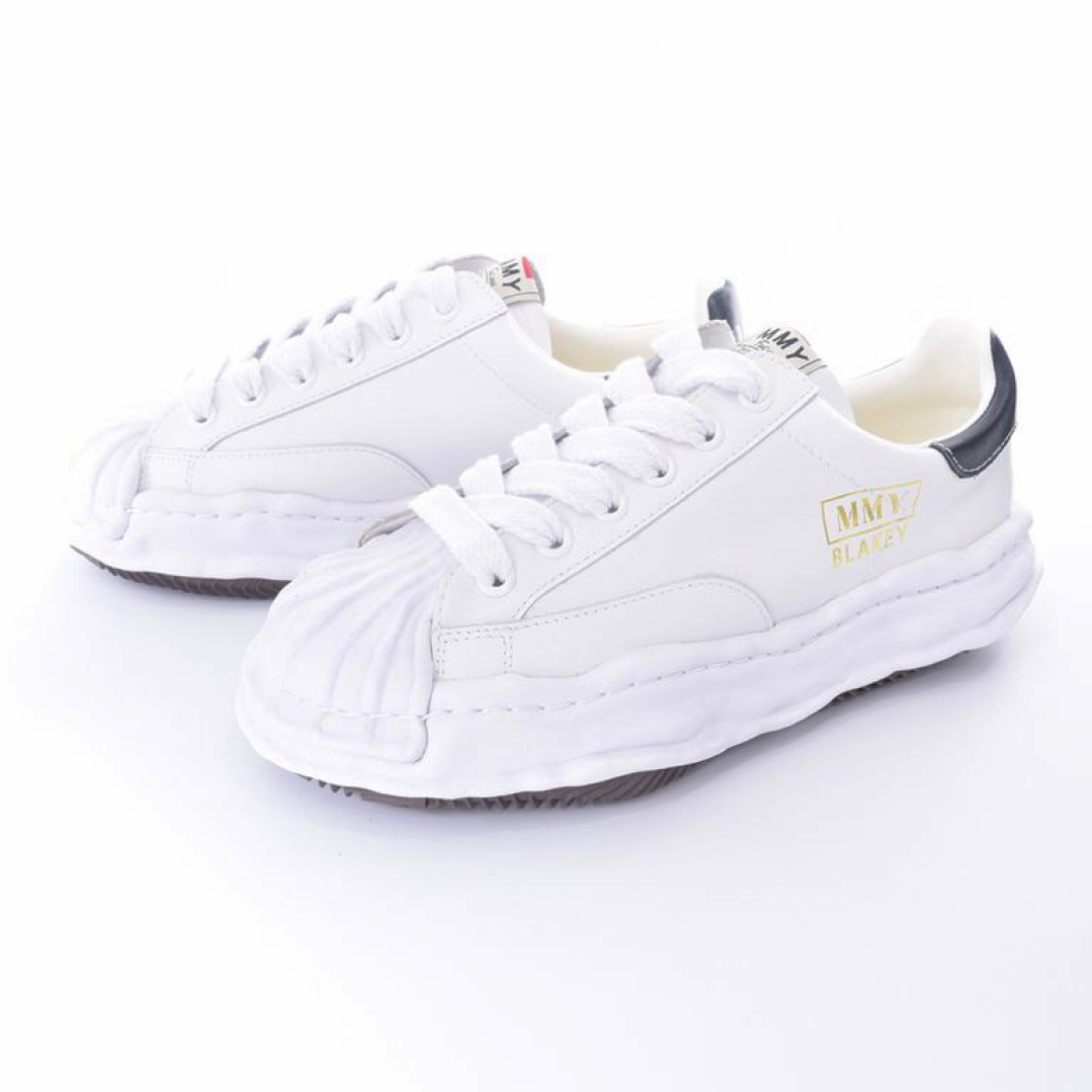Maison MIHARA YASUHIRO BLAKEY OG Sole Leather Low-top Sneaker 'White' A06FW702-WHT