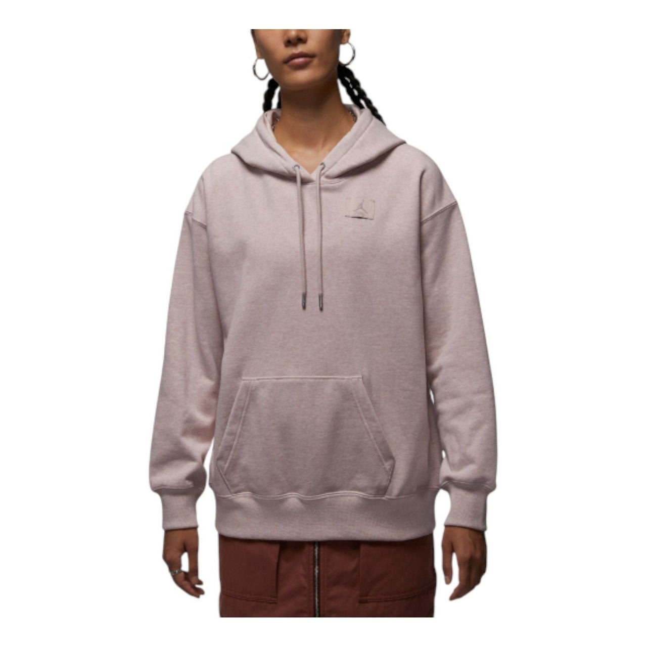 (WMNS) Air Jordan Flight Fleece Hoodie 'Petrified Grey' HJ1312-292
