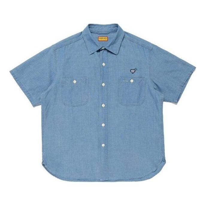 Human Made Chambray S/S Shirt 'Blue' HM31SH040-BLU