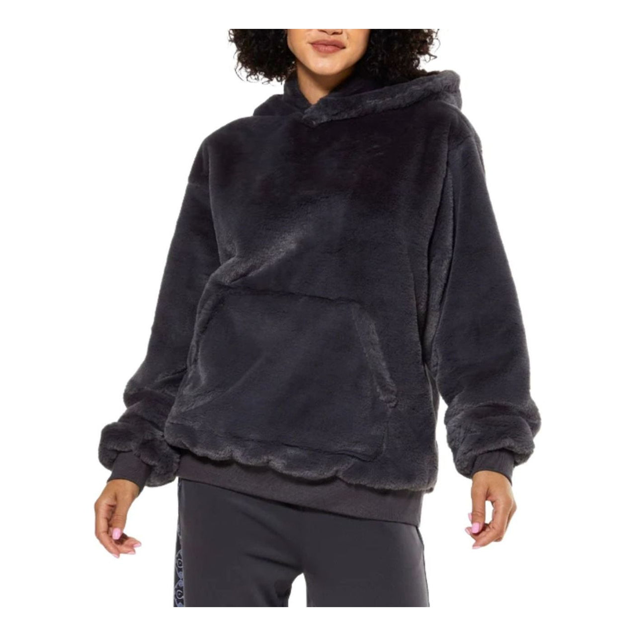 (WMNS) House of Cenmar Fur Hoodie 'Grey' HOC-HPA