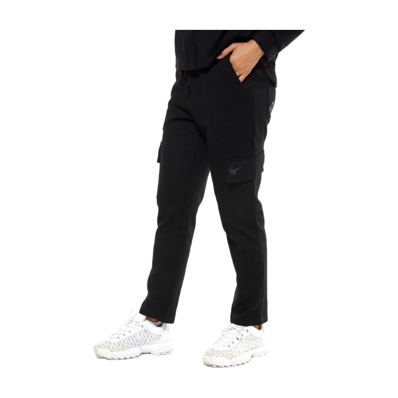(WMNS) House of Cenmar Cargo-Pockets Pants 'Black' HOC-LCP