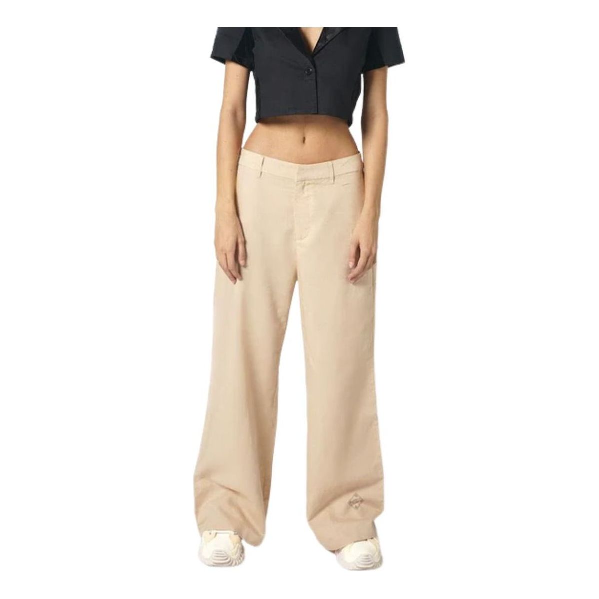 (WMNS) House of Cenmar Linen High Waist Pants 'Beige' HOC-LPJ