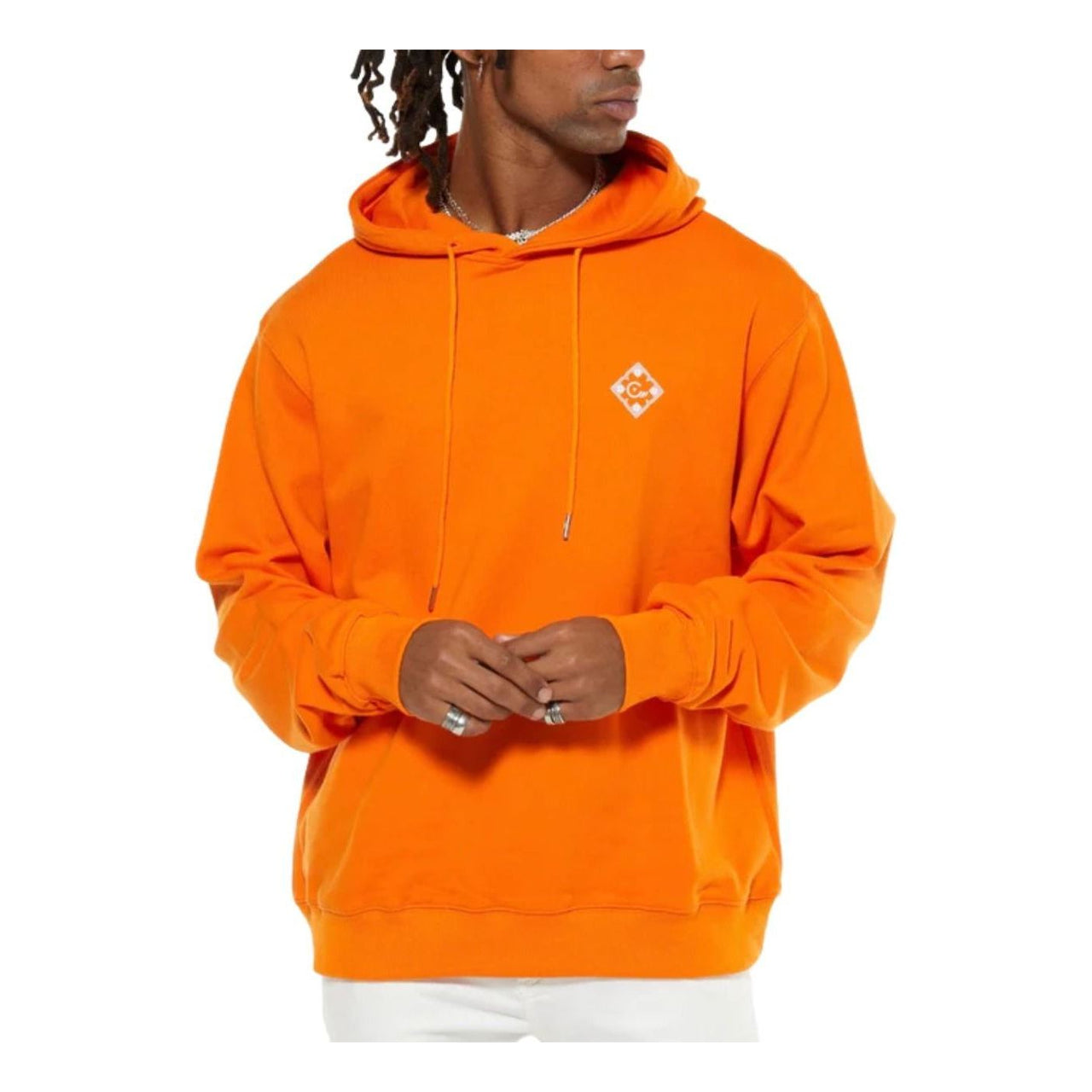 House of Cenmar Graphic Print on Back Hoodie 'Orange' HOC-OHP