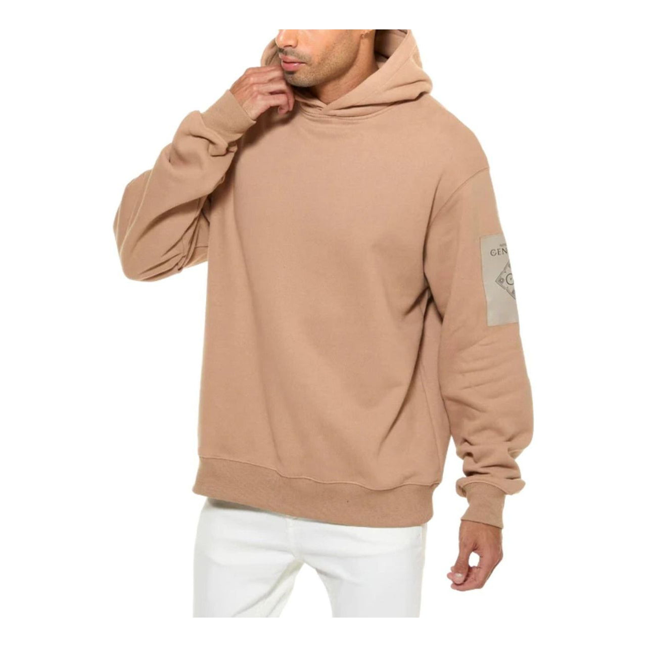 House of Cenmar Logo Patch Hoodie 'Beige' HOC-OWH