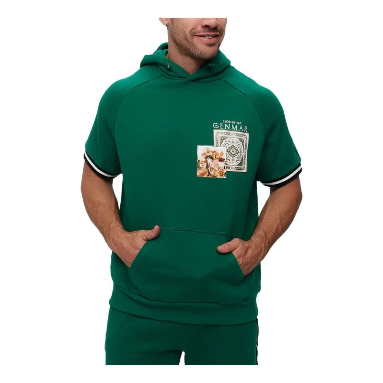 House of Cenmar Short Sleeve Hoodie 'Green' HOC-PT7