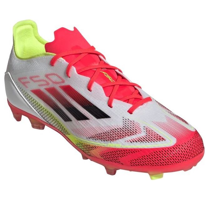 (GS) adidas F50 Elite FG 'Pure Victory Pack White Yellow Neon Red' IE1305