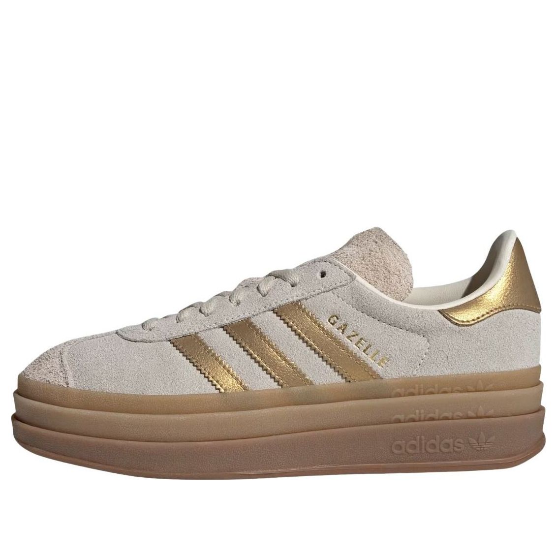 (WMNS) adidas Gazelle Bold 'Cream White Brown Desert' IH6781
