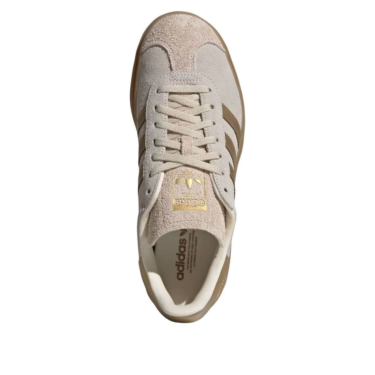 (WMNS) adidas Gazelle Bold 'Cream White Brown Desert' IH6781