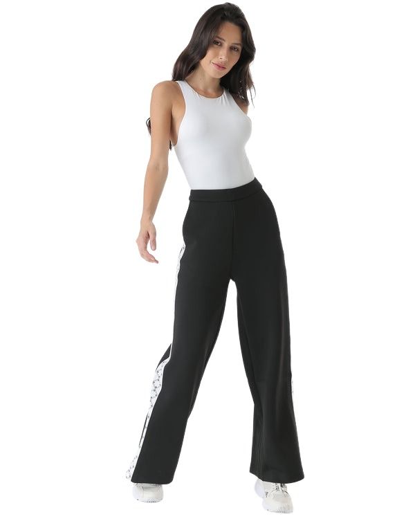 (WMNS) House of Cenmar High Waist Pattern Trousers 'Black' HOC-TR1