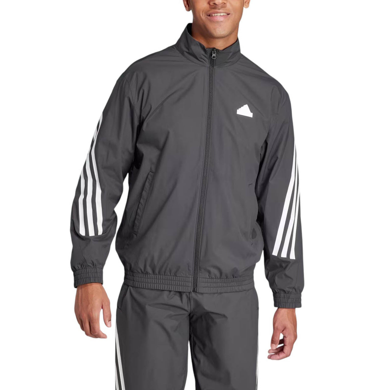 adidas Future Icons 3-Stripes Woven Track Jacket Asia Sizing 'Black' IN3316