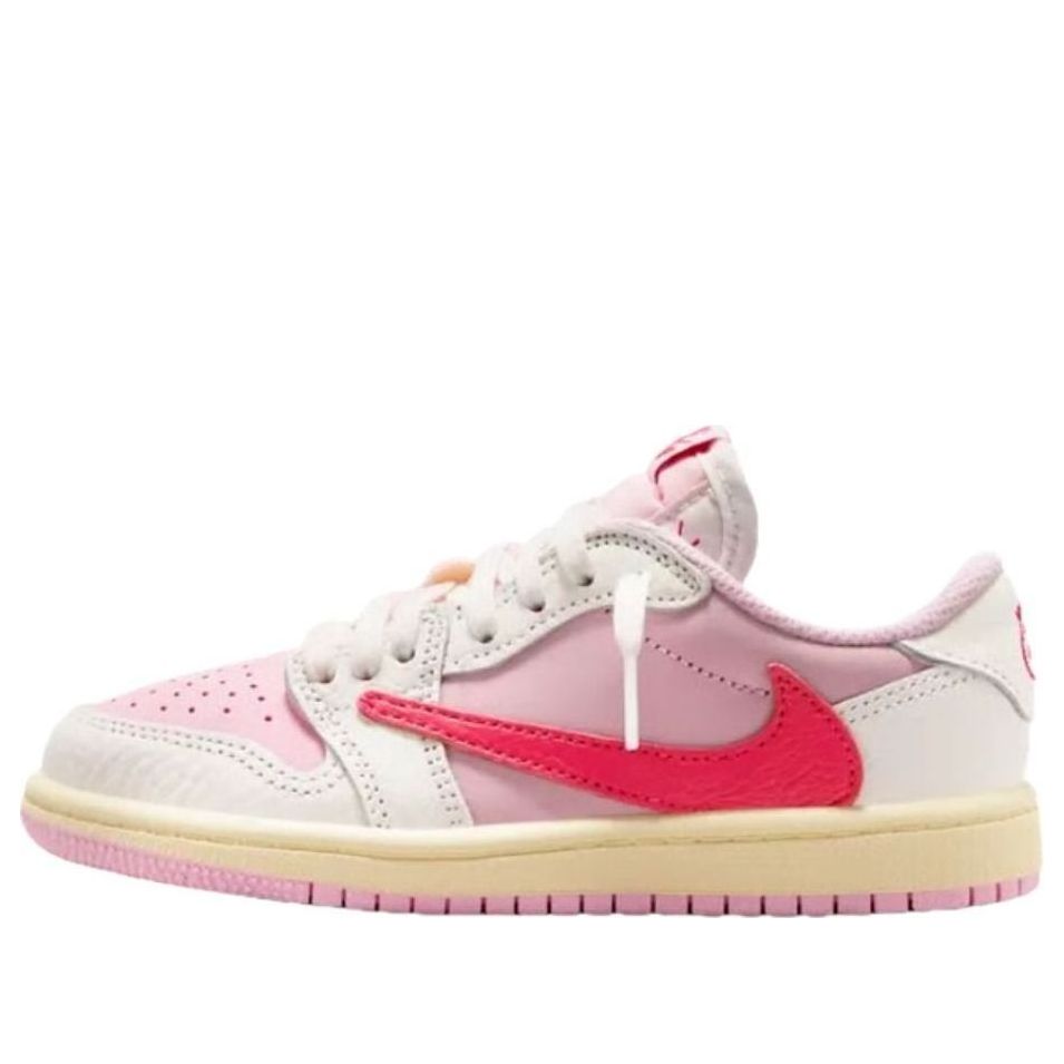 (PS) Air Jordan x Travis Scott 1 Retro Low OG 'Sail Tropical Pink' IQ7605-101