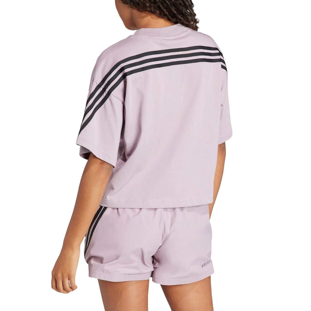 (WMNS) adidas Future Icons 3-Stripes T-shirt 'Light Purple' IS3613
