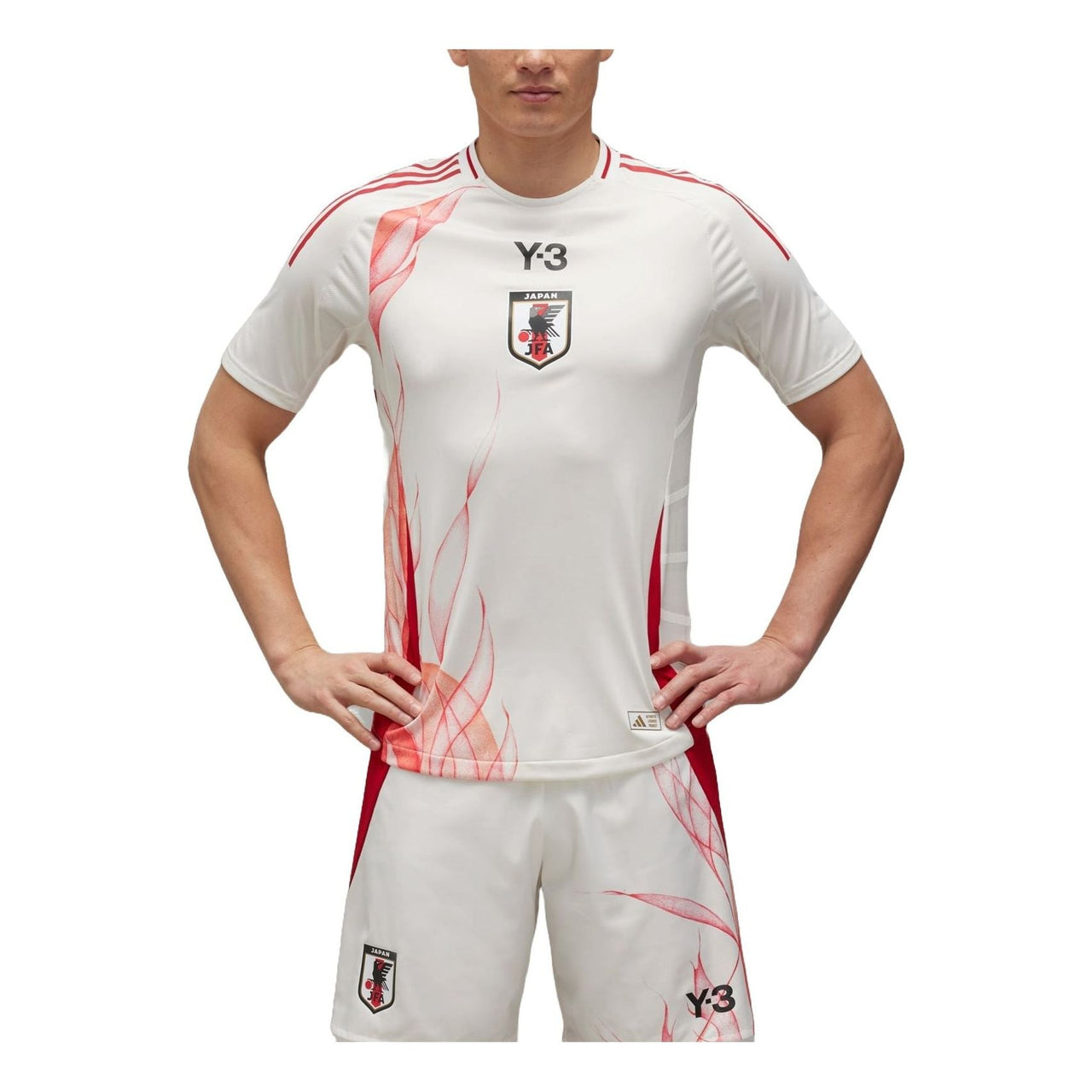 adidas Japan Y-3 24 Away Authentic Jersey Asia Sizing 'Core White' IU0960