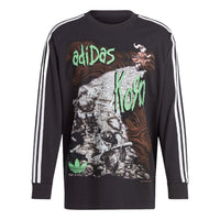 adidas x KoRn Long Sleeve T-shirt Asia Sizing 'Black' IW7523