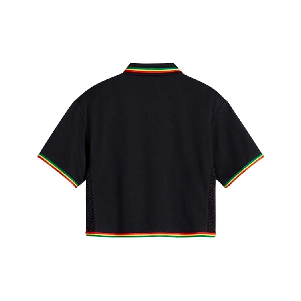 Converse x Daily Paper Cropped Polo Shirt 'Black' 10027831-001