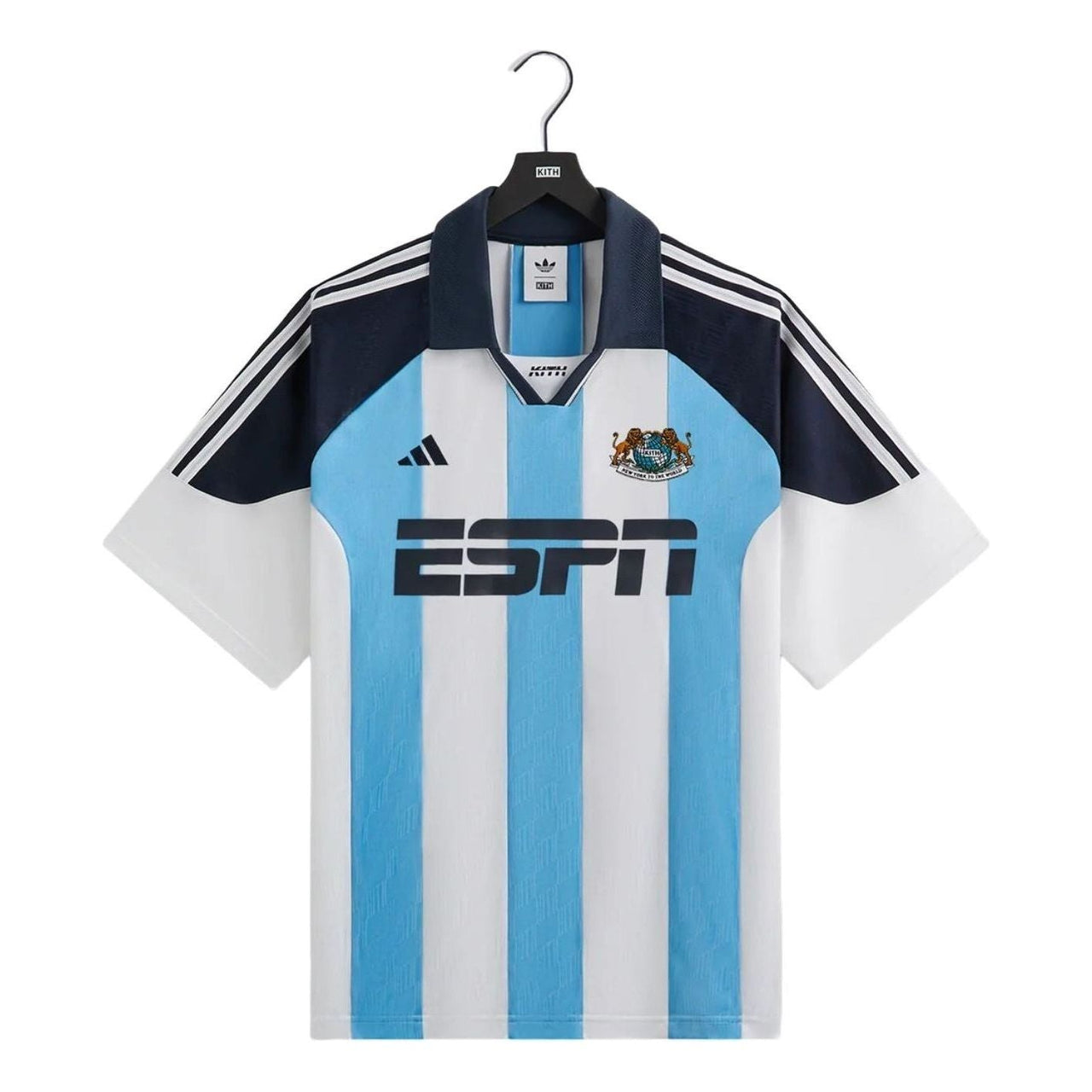 KITH For Adidas Football Espn Jersey Asia Sizing 'White Blue' JF3233
