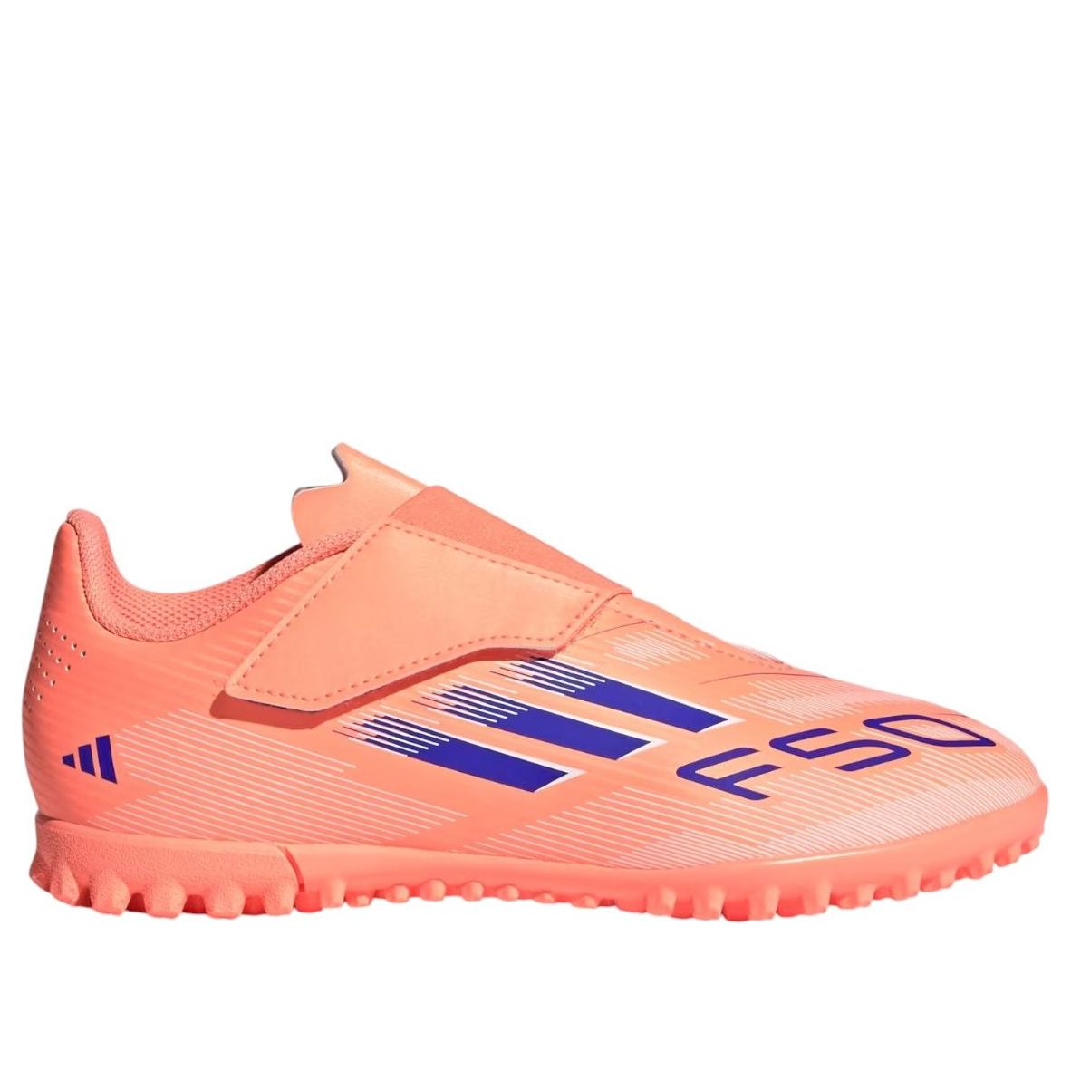 (GS) adidas F50 Club TF 'Beam Orange Lucid Blue' JI0035