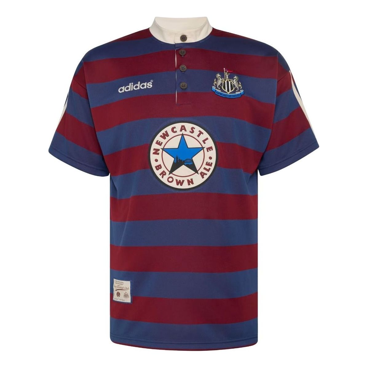 adidas Newcastle United FC 95/96 Away Jersey Asia Sizing 'Noble Indigo Burgundy' JM8252