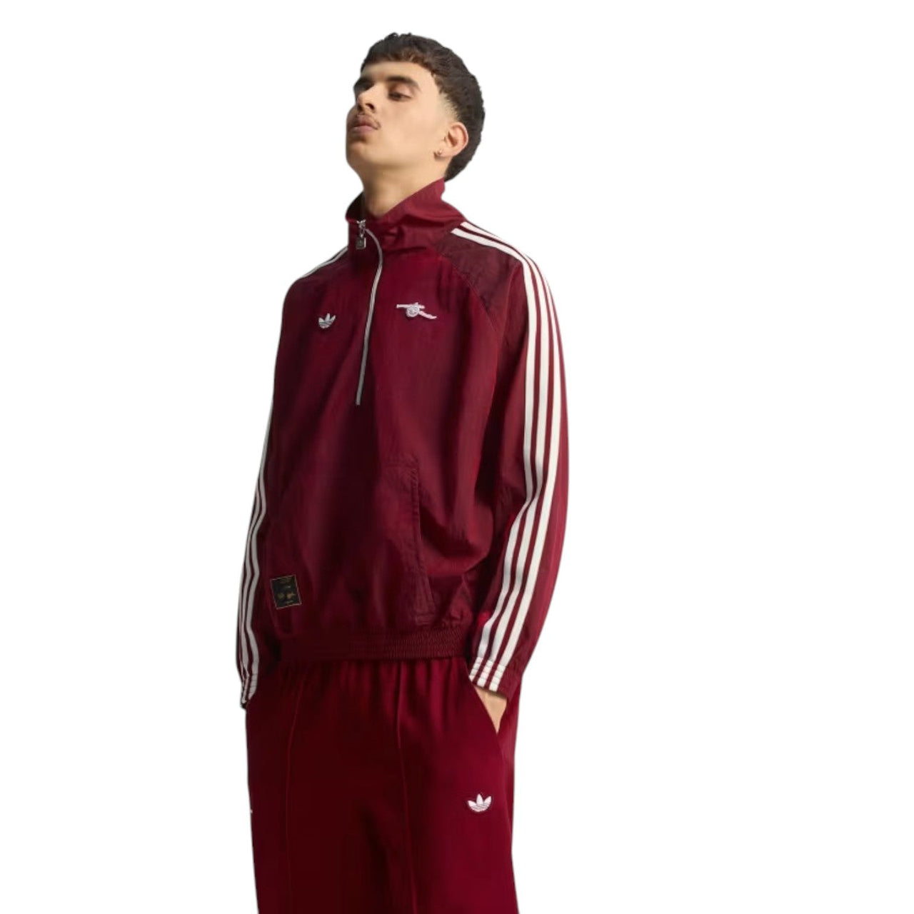 adidas Arsenal Terrace Icon Half-Zip Jacket 'Team Coll Burgundy' JM9399