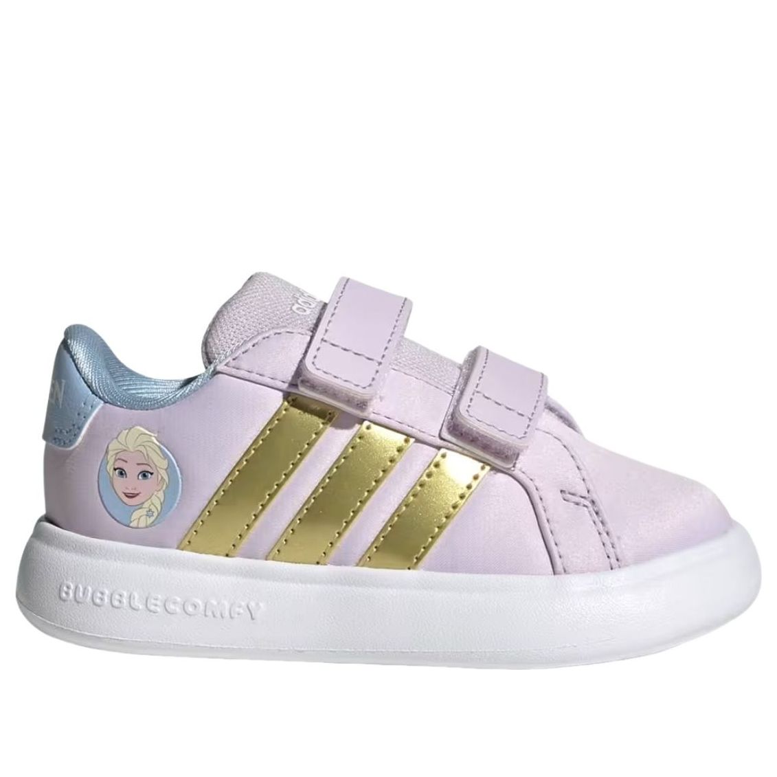 (TD) adidas x Disney Frozen Grand Court 3.0 'Ice Lavender Gold Metallic' JQ4356