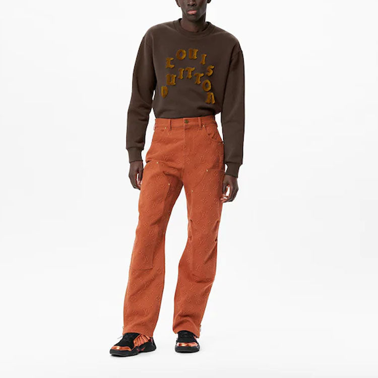 LOUIS VUITTON Monogram Workwear Denim Pants