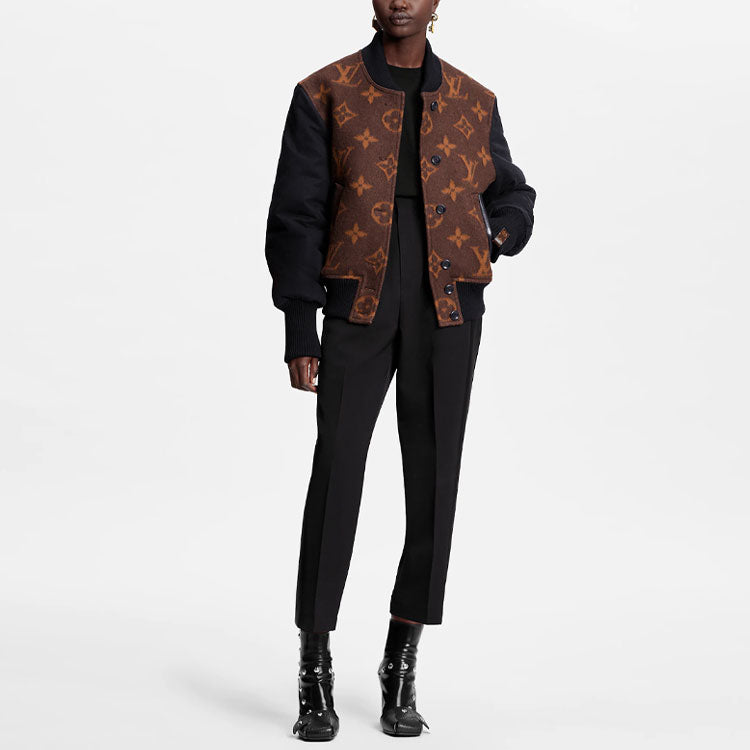 LOUIS VUITTON Monogram Jacquard Bomber Jacket