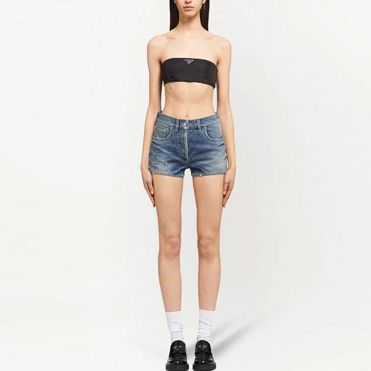PRADA Denim Shorts Women's Blue
