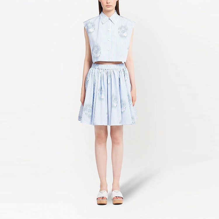 PRADA Crop Tops Women's Blue