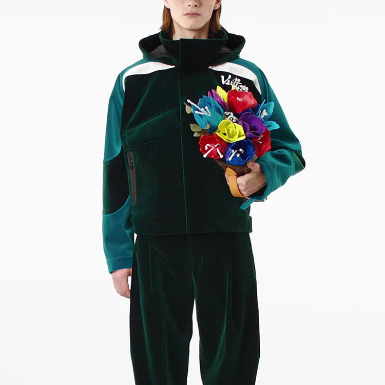 LOUIS VUITTON 2010s Velour Windbreaker