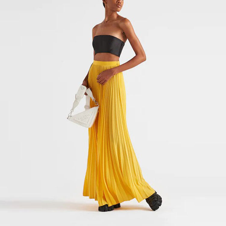 PRADA Casual Long Skirts Women's Yellow