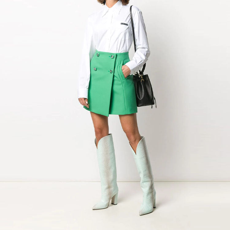 PRADA Casual Short Skirts Women's Green