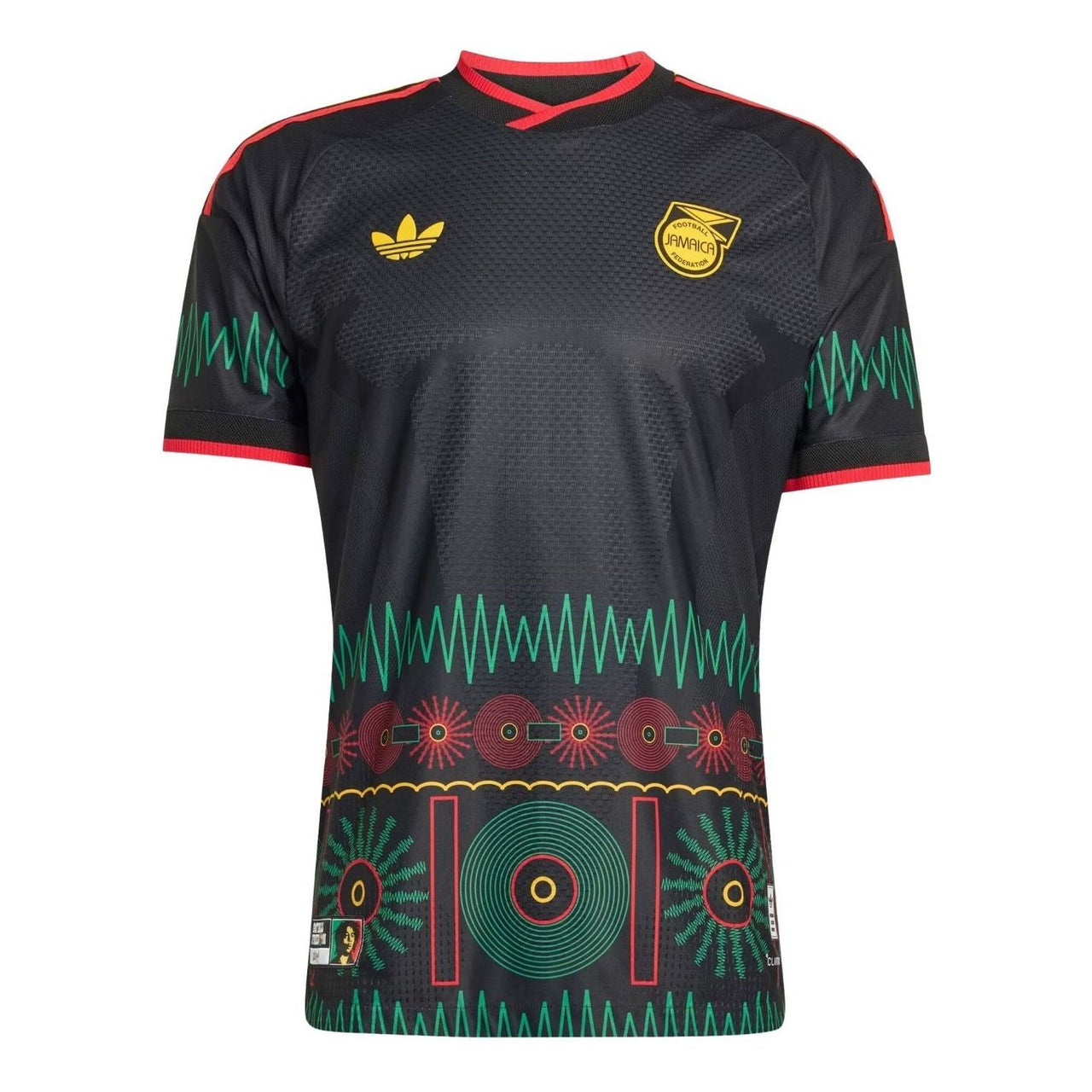 adidas Jamaica 2026 x Bob Marley Away Authentic Jersey 'Black' KB7474