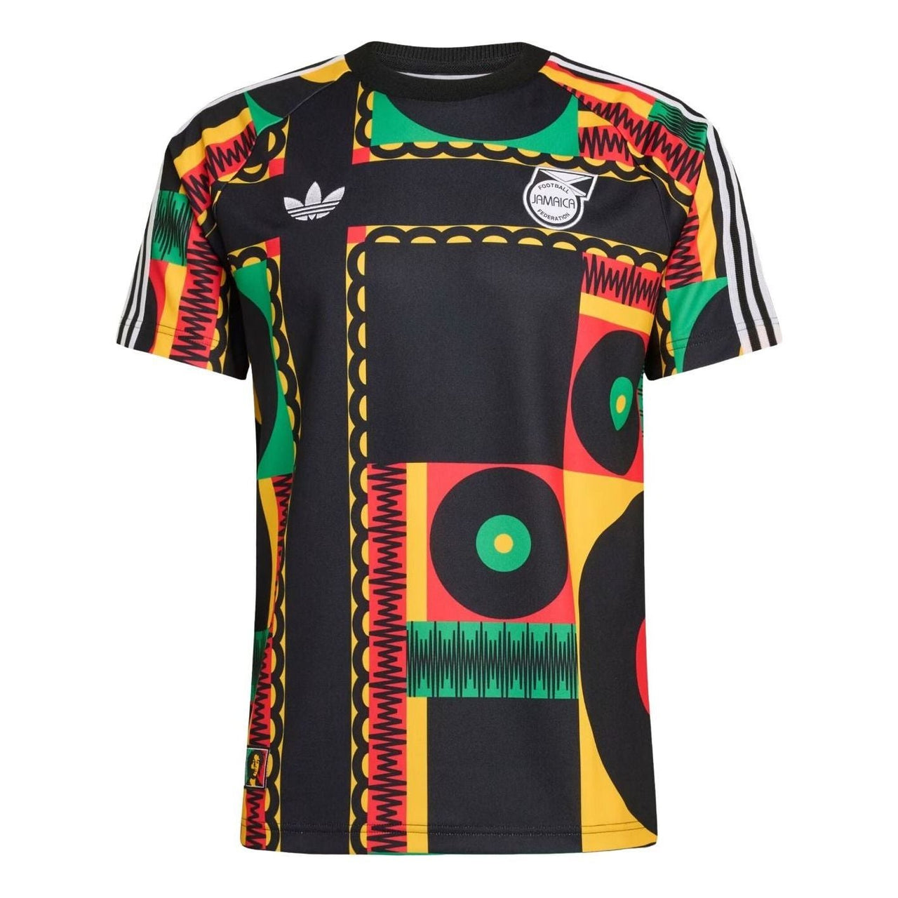 adidas Jamaica 2026 x Bob Marley Originals T-Shirt Asia Sizing 'Black' KS2679