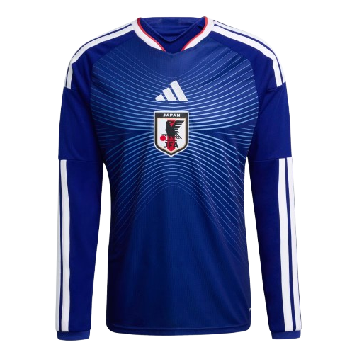 adidas Japan JFA 2026 World Cup Home Long-Sleeve Jersey 'Japan Blue Ash Blue' JZ9680
