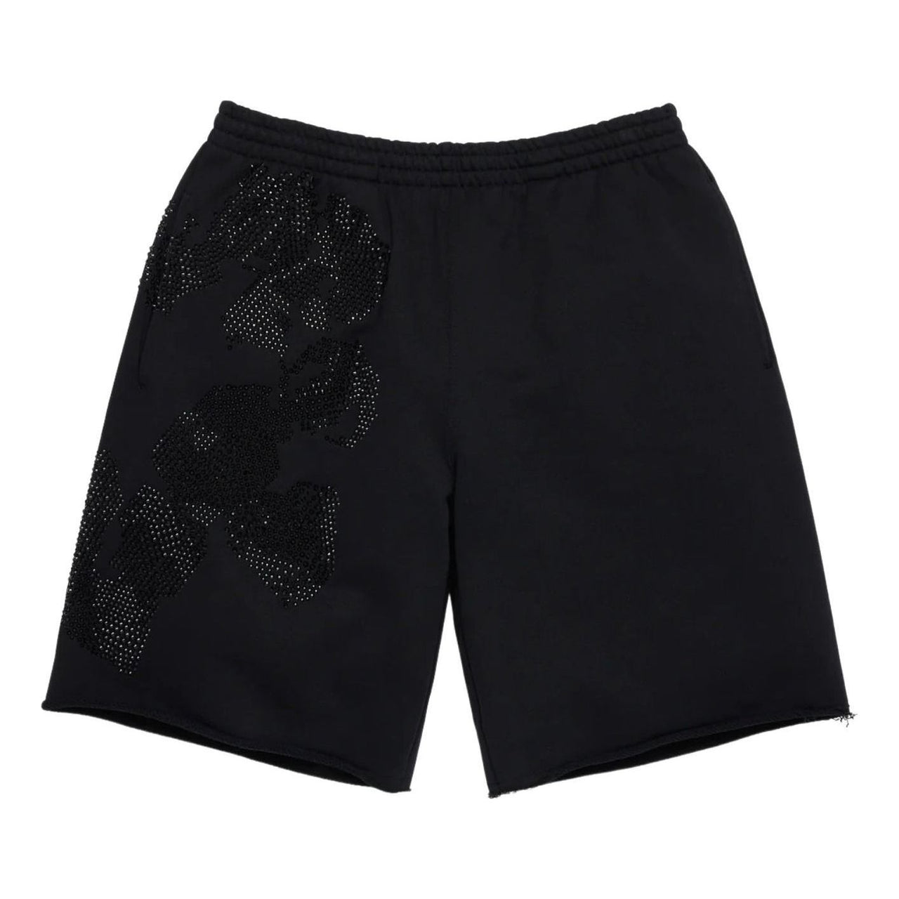 Denim Tears Biggie Rhinestone Cotton Wreath Sweatshort 'Black' SS26BRS14552458