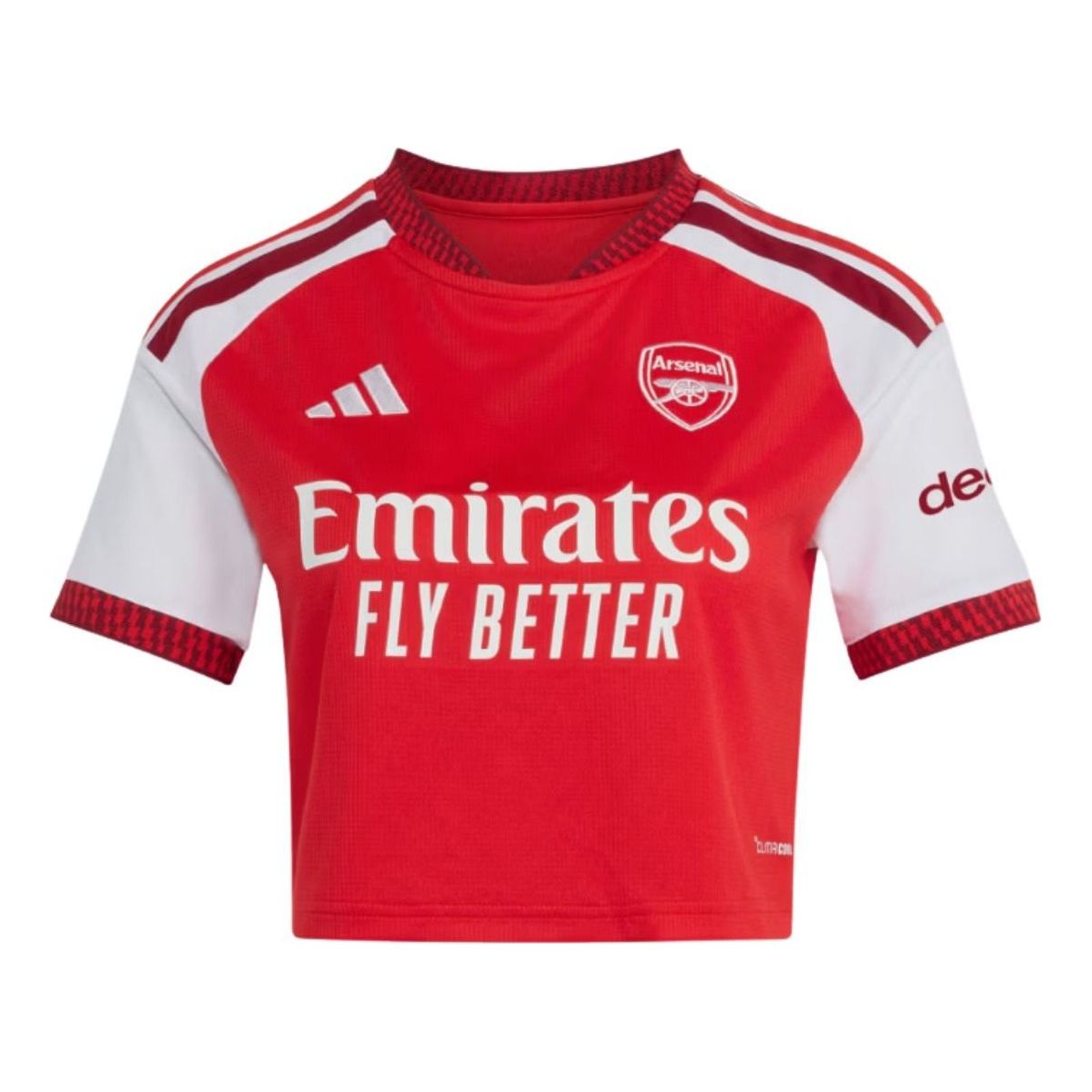 (WMNS) adidas Arsenal FC 26/27 Home Cropped Asia Sizing 'Better Scarlet' KB5586