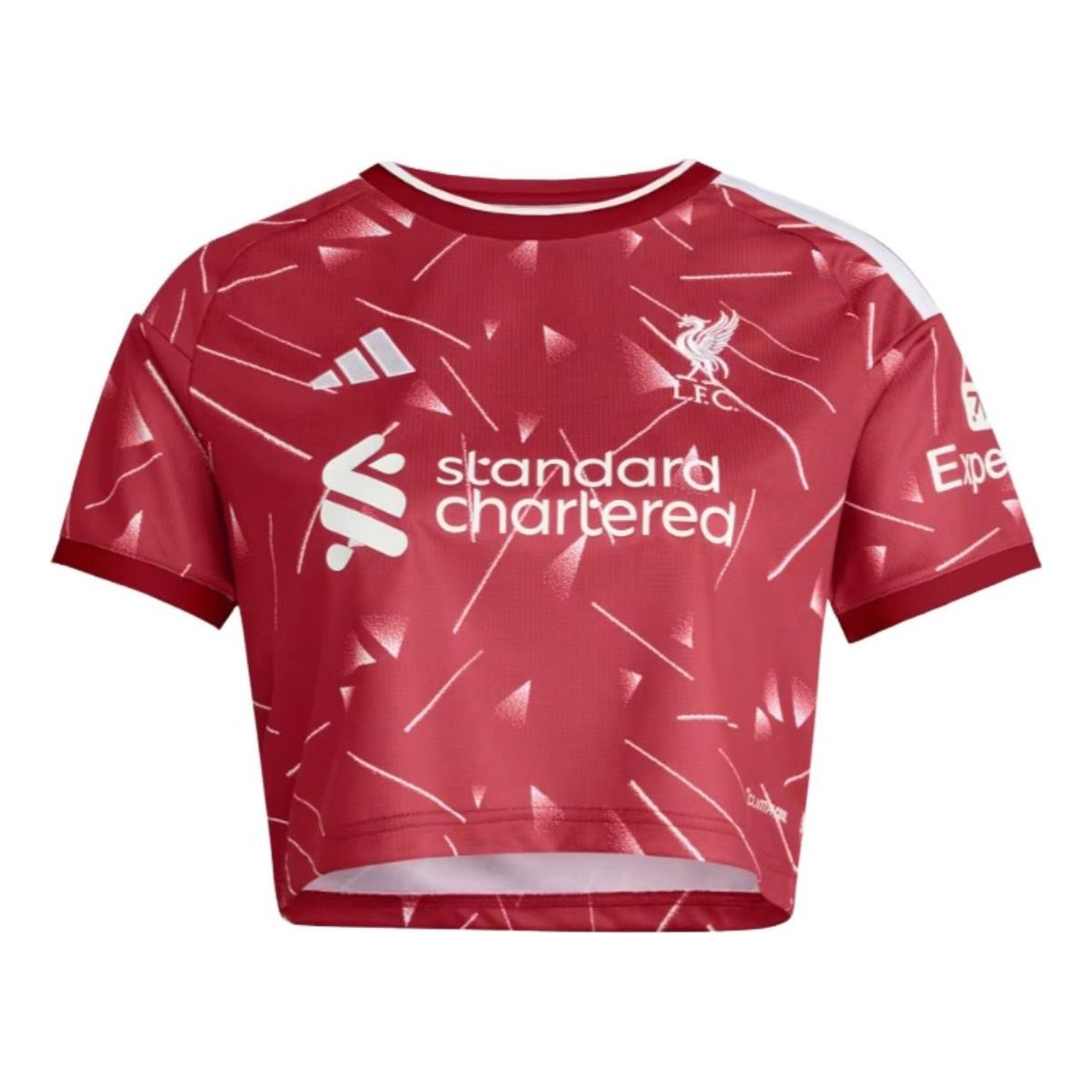 (WMNS) adidas Liverpool FC 26/27 Home Crop Asia Sizing 'Active Maroon' KB8260