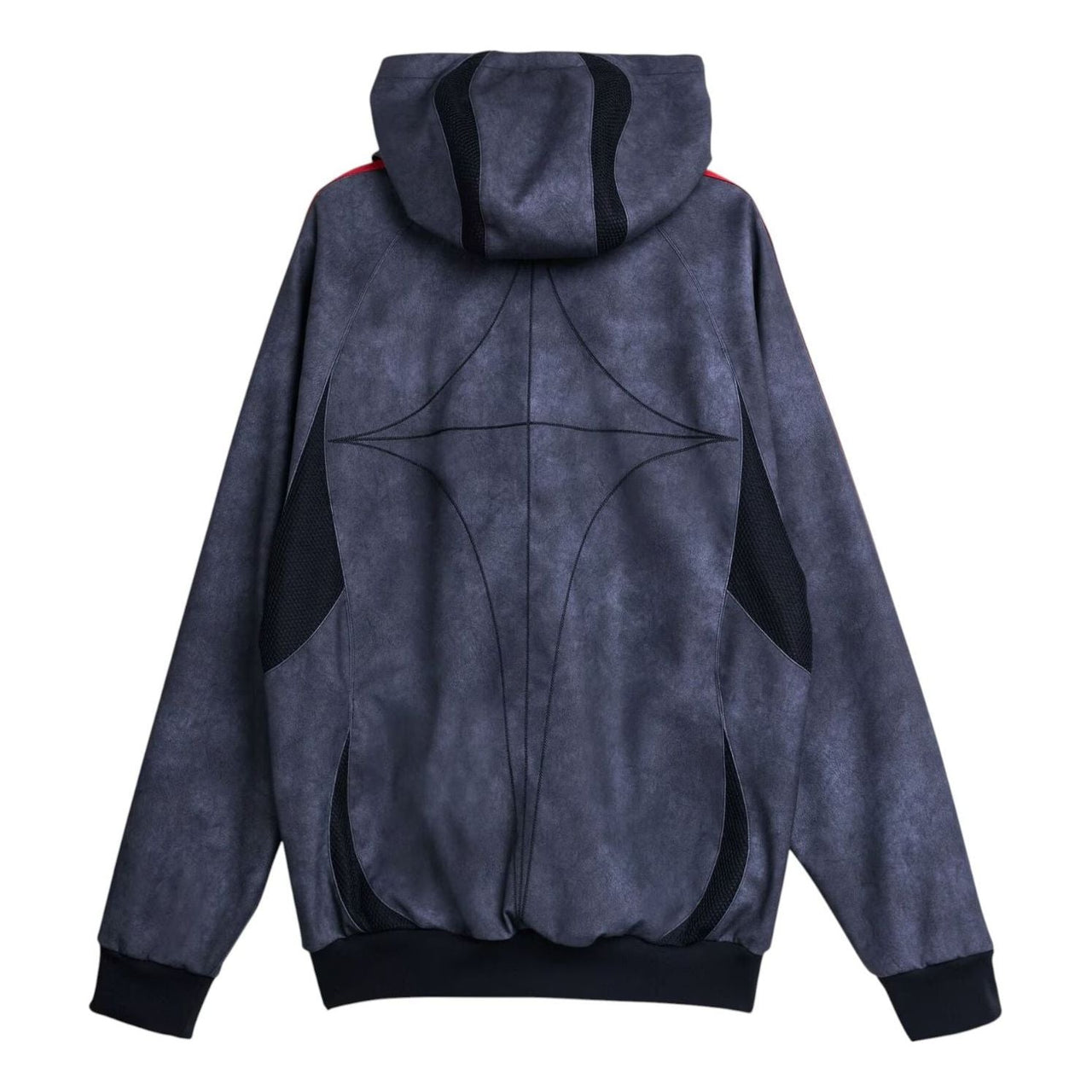 adidas x THUG CLUB TEAMGEIST Faux Leather Jacket Asia Sizing 'Black Antique Silver' KC2222